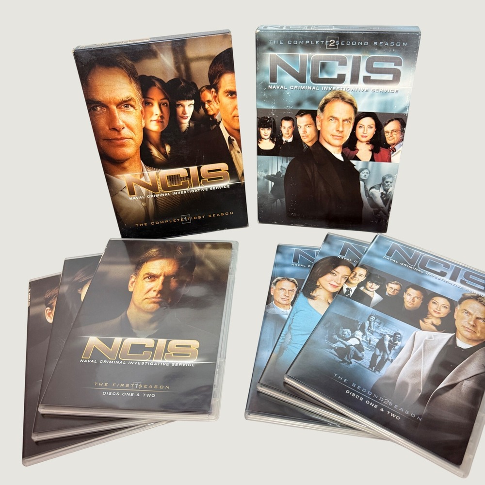 NCIS Naval Criminal Investigative Service DVD Seasons 1 & 2 Box Sets Mark Harmon